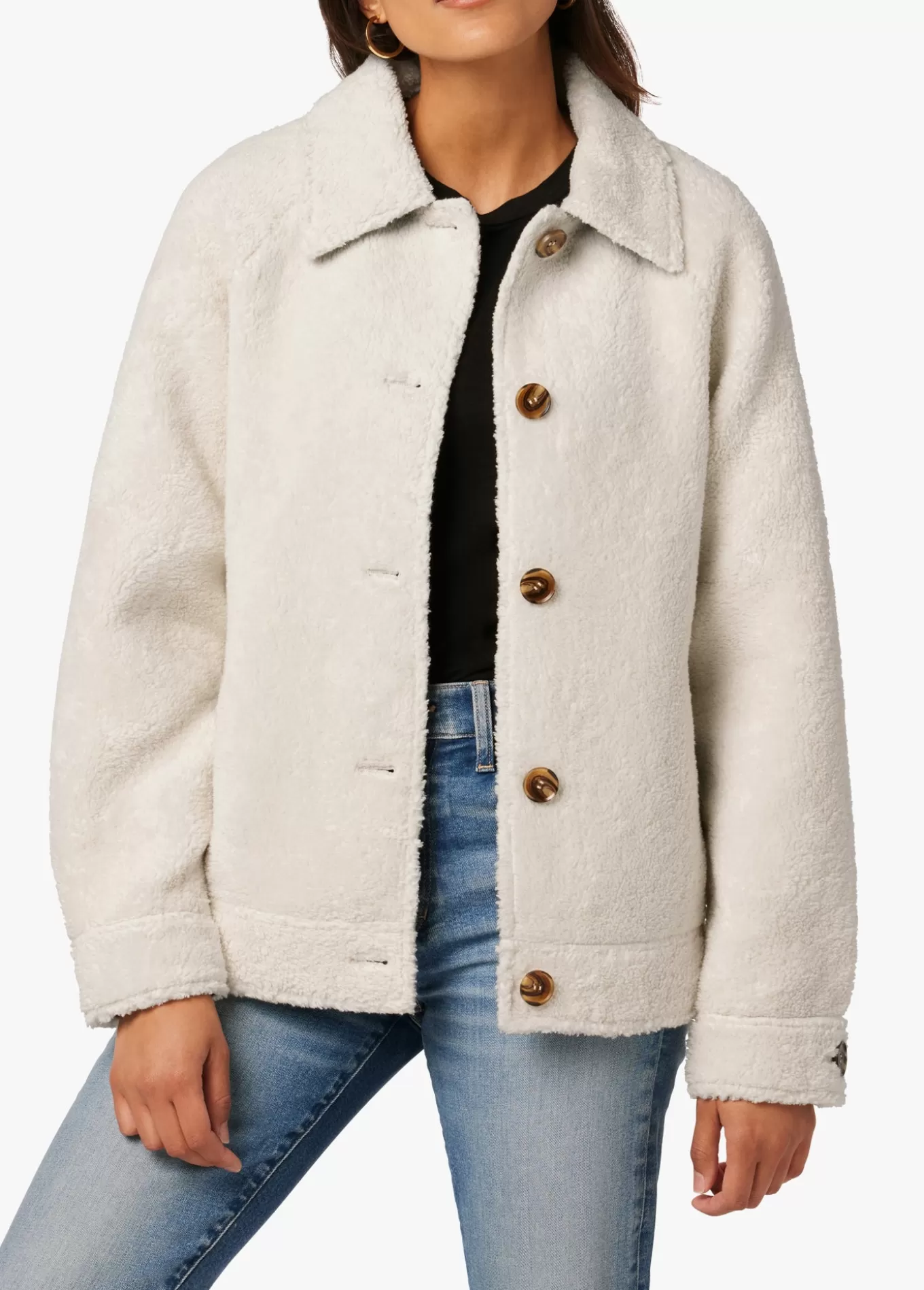 Women Joe’s Jeans BOBBIE BUTTON UP SHERPA JACKET